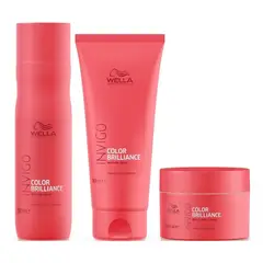 WELLA - Shampoo Cabello Teñido+Acondicionador+ Mask Color Brilliance