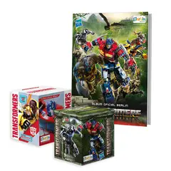 EDITORIAL BERLIN - Transformers, 1 Álbum Tapa Dura + 2 Cajitas (100 Sobres)