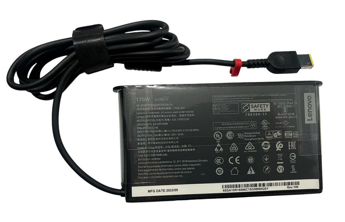 Cargador Legion 20v 8.5a 170W USB SLIM