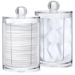 MINARI - Organizador Acrílico Dispensador de Discos Algodón A160 x 1UND