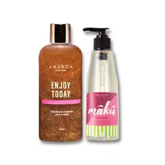 ARANZA - BOX EXFOLIANTE CORPORAL AROMA FRUTAL + GEL DE BAÑO