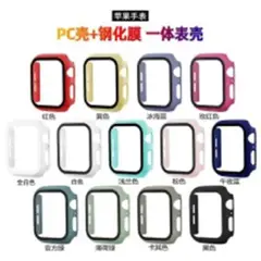 OTTOWARE - BUMPER CON VIDRIO PARA APPLE WATCH 38MM,40MM,41MM,42MM,44MM,45MM