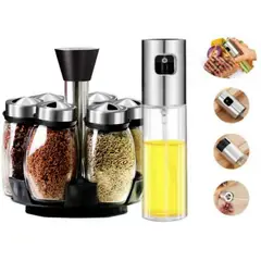 GENERICO - Set de Condimentero Rociador de Aceite