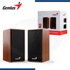 GENIUS - PARLANTE PARA PC SP-HF180 USB + JACK 3.5 POWER 6W DISEÑO MADERA