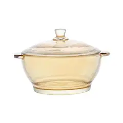 INSPIRA - Cacerola con Tapa de Vidrio Olla de Vidrio de 1000ml