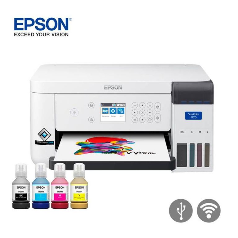 Impresora F170 DE SUBLIMACION A4 SISTEMA CONTINUO WIFI USB LAN