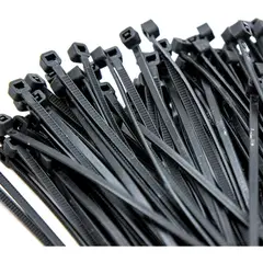 GENERICO - Precinto De Seguridad Crossmaster 400mm x 4.8mm - Negro