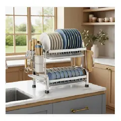 GENERICO - Organizador y escurridor de platos y accesorios