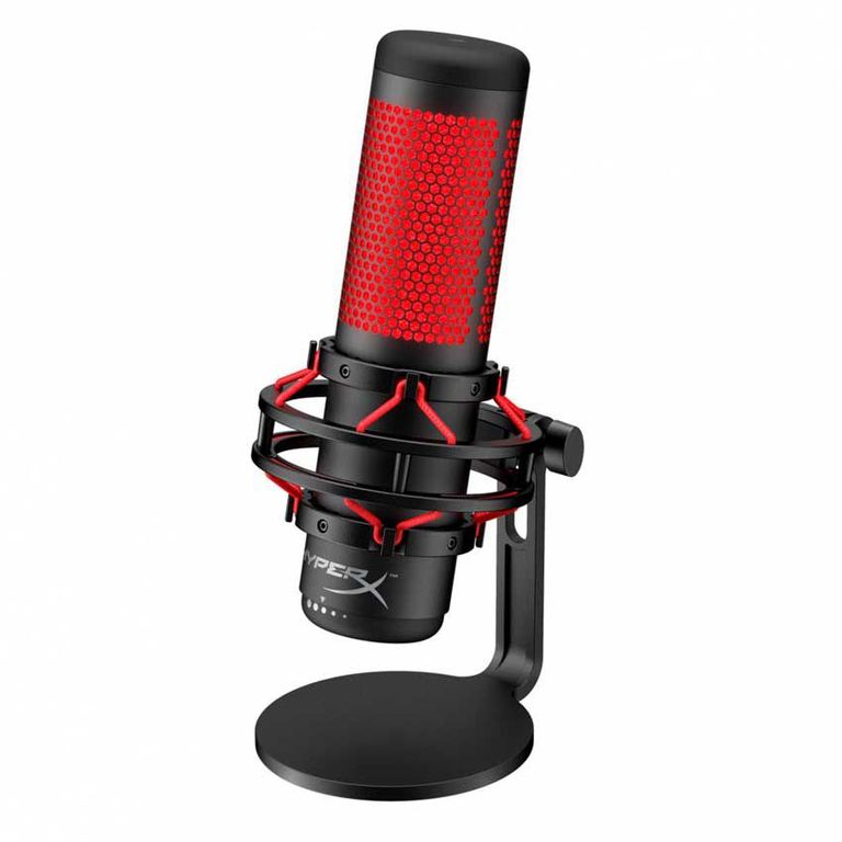 Micrófono QuadCast Alámbrico NegroRojo