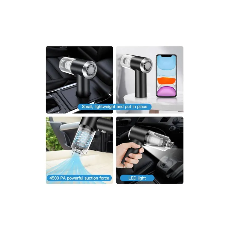 Aspiradora De Mano Portatil para Auto Hogar Aspiradora Recargable