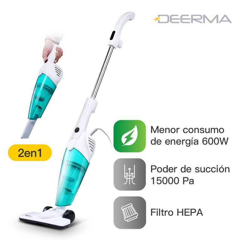 Aspiradora Vertical y de mano 2 en 1 - 15000Pa DX118C