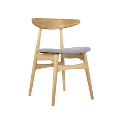 NIHM - Silla de Comedor Hans de Madera Marrón Claro