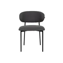 NIHM - Silla de Comedor Backseat de Metal Gris Oscuro