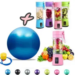 GENERICO - Set de pelota yoga + mini licuadora