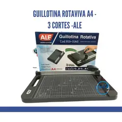 GENERICO - Guillotina de papel Rotativa A4- 3 T.Cortes Ale