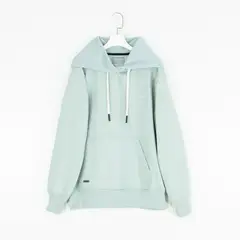 BHEVSK - Polera capucha basica cemento