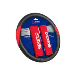 SPARCO - Set Cubre Volante Funda Timoncubre Cinturon Spc1116k