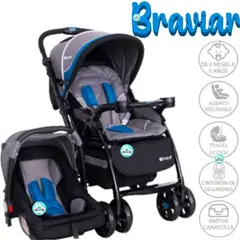 EBABY - Coche Con Porta bebe BRAVIAR 1092