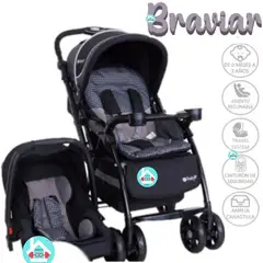 EBABY - Coche Con Porta bebe BRAVIAR 1092