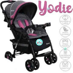 EBABY - Coche cuna YODIE 1142 ROSADO