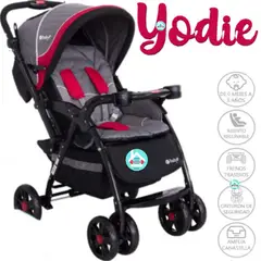 EBABY - Coche cuna YODIE 1142 ROJO