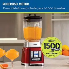 OSTER - Licuadora BLSTTDG-RBG-053 2L Xpert Tecnología Active Sense