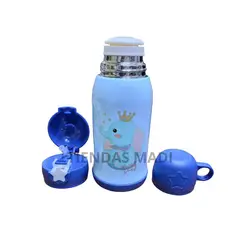 GENERICO - Termo de Niños de Acero Inoxidable 500ml-Celeste