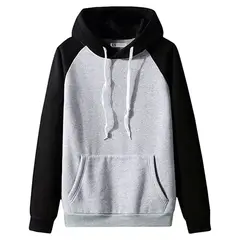 YANSUS - Polera Hombre Bicolor Melange Negro