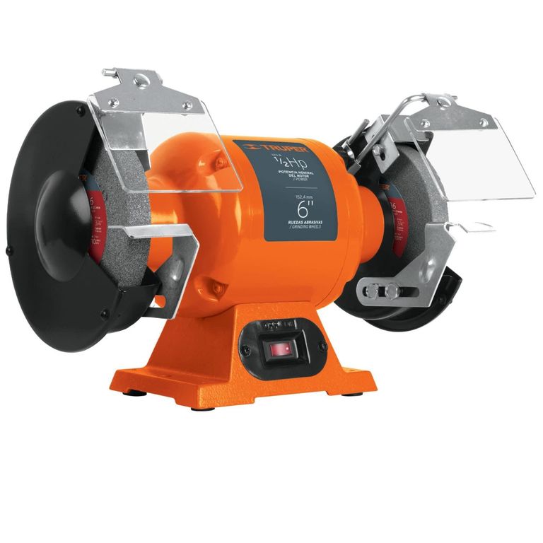 Esmeril amoladora de banco profesional 6", 1/2 HP, 220 V,