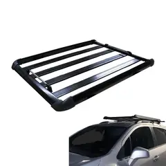 GENERICO - PARRILLA PORTA EQUIPAJE 120CM PLANA NEGRA