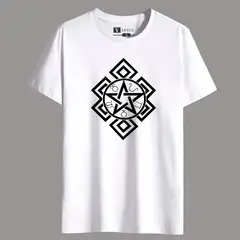 YANSUS - Polo Hombre Blanco Estrella