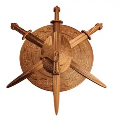 GENERICO - Adorno Para Pared Emblema Vikingo en alto relieve