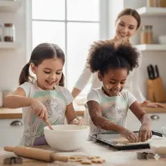 GENERICO - Mandil Delantal para Niños de Unicornio Multicolor