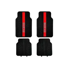 SPARCO - Piso Alfombra Auto Camioneta Rojo Spc1913az