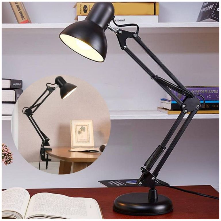 Lampara de escritorio vintage elegante negro