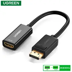 UGREEN - Adaptador Convertidor DisplayPort macho a Hdmi hembra 4k2k