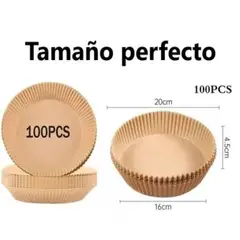 GENERICO - Papel Freidora Frituras Hornear Desechable Antiadherente