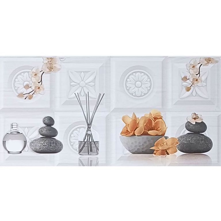 Decorado cuadros plata 30x60cm - unidad - Mayólica Importada