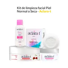 GENERICO - Kit de limpieza facial Piel Normal o Seca Aclara-t