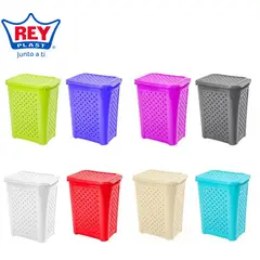 REYPLAST - Cesto de Ropa Grande Nadine Blanco