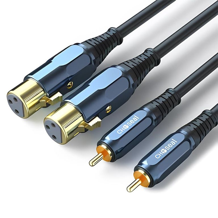 Cable Audio Xlr Hembra - Rca Macho Hifi Canon Pvc 100cm