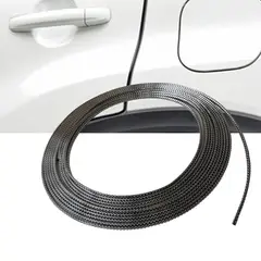 GENERICO - Filete de Puerta para auto Cromado con Negro