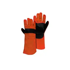 STEEL PRO - GUANTE DE CUERO SOLDADOR NARANJO NEGRO REFORZADO STEELPRO STANDAR