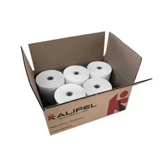 KALIPEL - Papel Termico 5 Rollos 55gr Contometro 80x80mm