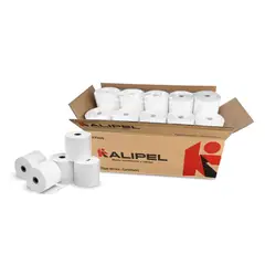 KALIPEL - Papel Termico 20 Rollos 55 gr Contometro 80x80mm