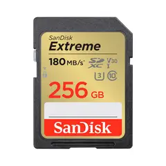 SANDISK - Memoria SD 256GB - R180mb - W130mb - Extreme
