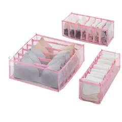GENERICO - Set de Organizadores de Ropa Interior Rosa
