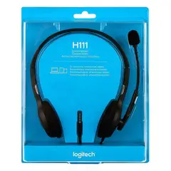 LOGITECH - AUDIFONO CON MICROFONO TIPO DIADEMA H111 JACK 3.5