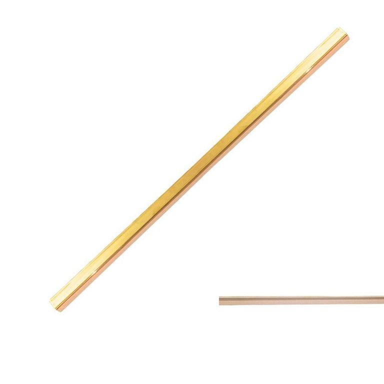 Lapiz Ceramico Dorado Cuadrado 1x60CM