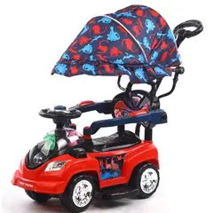 GENERICO - Carritos con Sombrilla para Niños Dinos Rojo